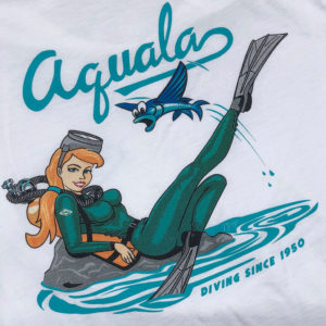 Aquala: Diving Dawn t-shirt